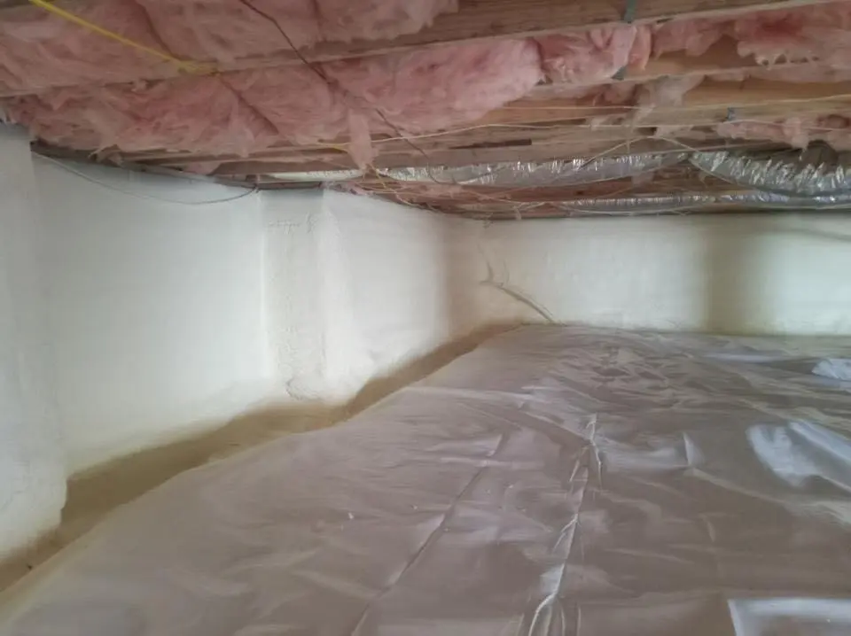Crawl space encapsulation with closed-cell spray foam for Metal Roof Coating in Gainesville